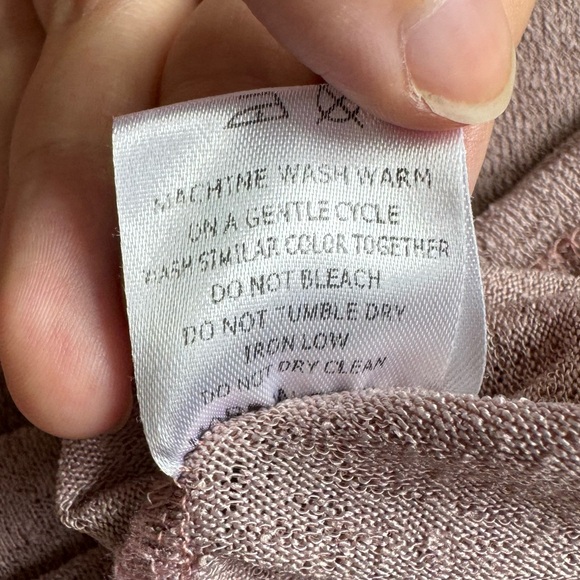 Reborn shirt women XL short ruffle sleeve mesh lace top blouse pink - Picture 5 of 9